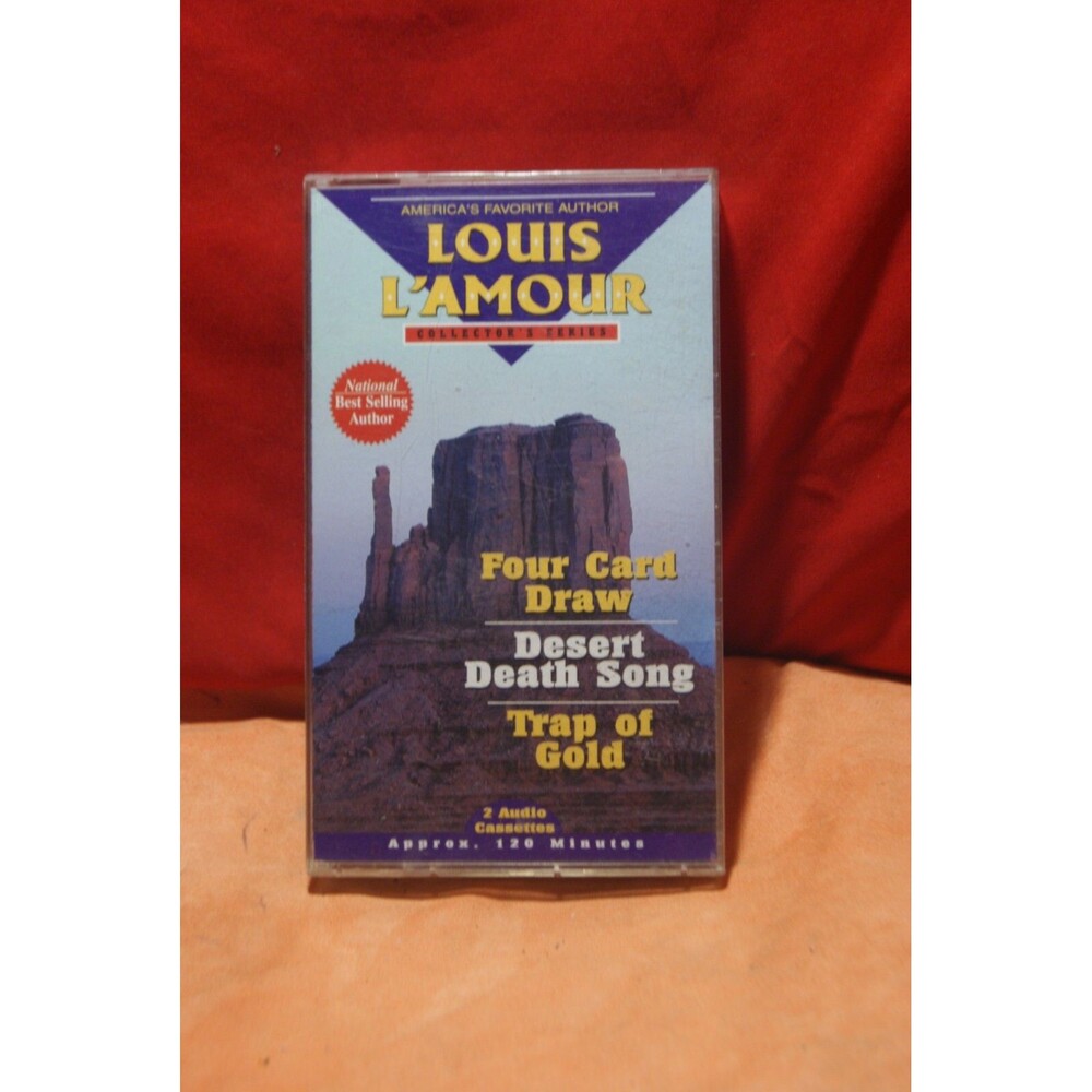 Louis L’Amour Audiobook: Four Card Draw, Desert Song, Trap of Gold, 2 Cassette's